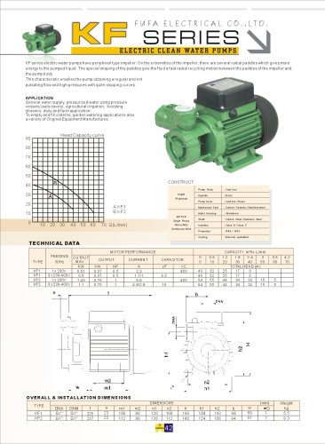 KF series electric clean water pumps