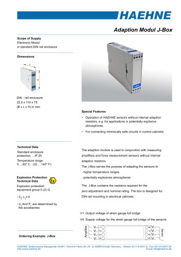 Adjustmentbox J-Box