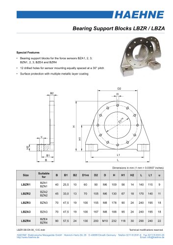 Bearing Support LBZR