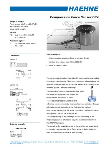 Compression Force Load Cell DK4