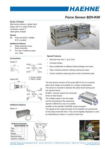 Pillow Block Sensor BZH-K00