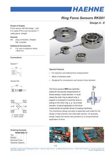 Ring force sensor RKS01