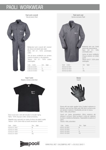 PAOLI WORKWEAR