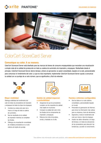 ColorCert ScoreCard Server Brands Brochure - ES