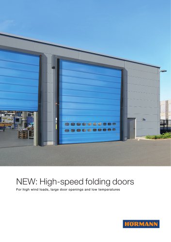 NEW: High-speed folding doors