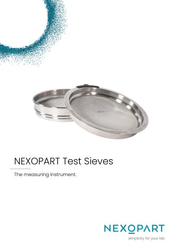 Date Sheet NEXOPART Test Sieves