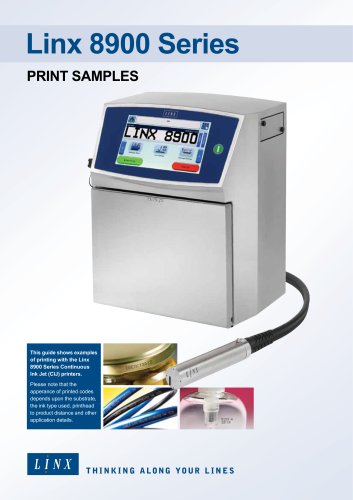 8900 Print Samples Guide