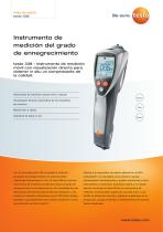 Instrumento de  medición del grado  de ennegrecimiento testo 338 - 1