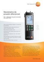 Manómetro de presión diferencial - testo 521 - 1