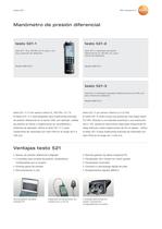 Manómetro de presión diferencial - testo 521 - 2
