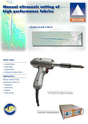 Ultrasonic manual cutting for composites