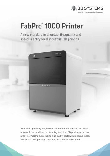 FabPro 1000 Brochure