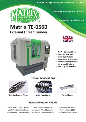TE-0560 External Thread Grinder