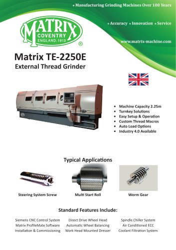 TE-2250 External Thread Grinder