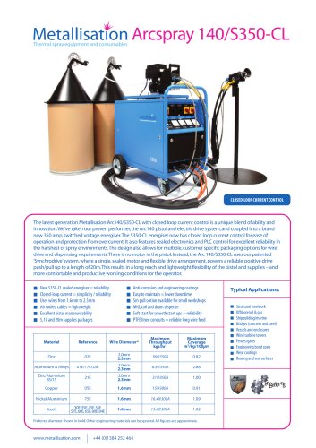 Arcspray 140/S350-CL