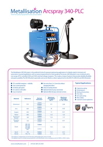 Arcspray 340-PLC