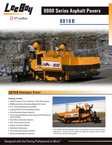 8816B Conveyor Paver