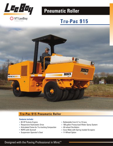 Compaction / Rollers:Tru-Pac 915