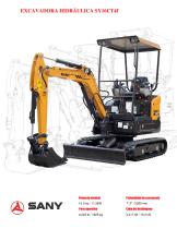 SANY Brand SY16 Mini Excavator - 1