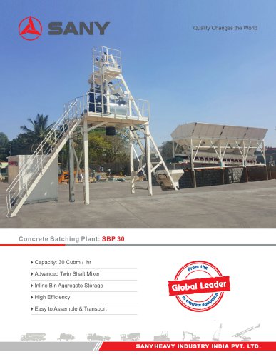 SANY SBP30 Batching Plant