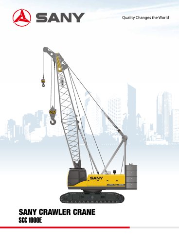 sany SCC1000E 100 tons crawler crane