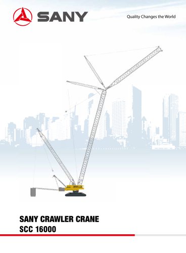 sany SCC16000 1600 tons crawler crane