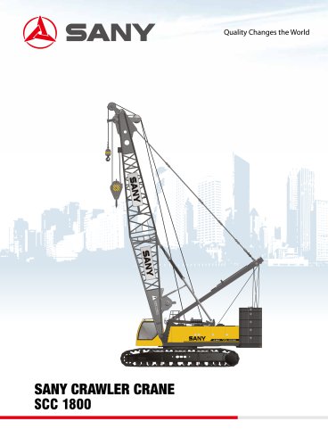 SANY SCC1800D 180t crawler Crane