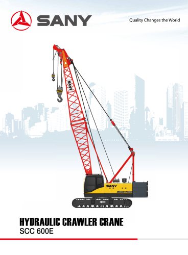 SANY SCC600E 60 TONS CRAWLER CRANE FOR BUILDING AND OIL EXPLORING