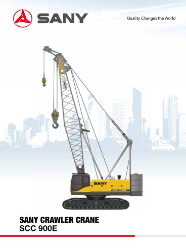 SANY SCC900E Crawler Crane