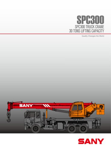 SANY SPC300 30TON telescopic truck crane