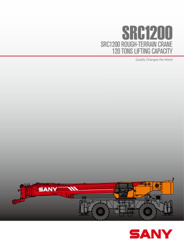 SANY SRC1200 120 TONS ROUGH TERRAIN CRANE