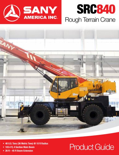 SANY SRC840 Rough Terrain Crane