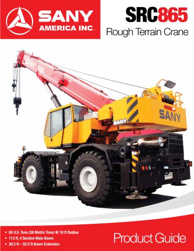 SANY SRC865 Rough Terrain Crane