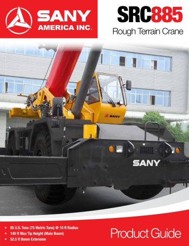 SANY SRC885 Rough Terrain Crane