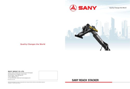 SANY SRSC4540H2-70 Reach Stacker