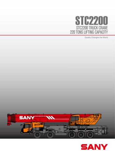 SANY STC2200 220TONS TRUCK CRANE