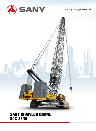 SCC8300 830 TON CRAWLER CRANE