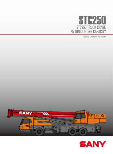 STC250 25ton truck cranes