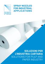 CATALOGUE - SOLUTIONS FOR  THE PULP AND  PAPER INDUSTRY