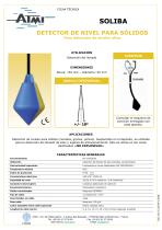 Ficha tecnica - Detector de nivel para solidos - SOLIBA - 1