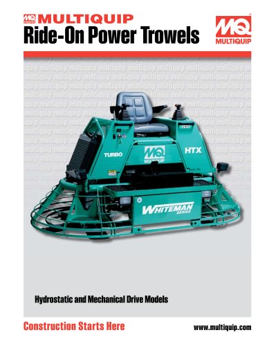 Ride-On Trowels Brochure