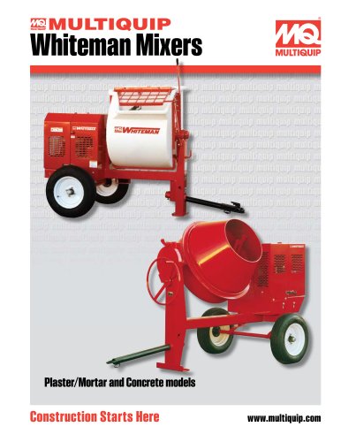 Whiteman Towable Mixers Brochure