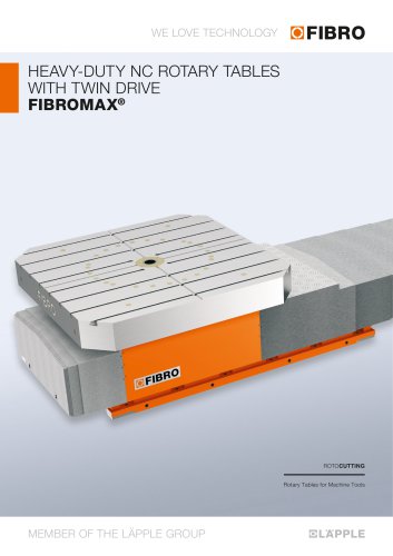 FIBROMAX  Second-generation heavy-load positioning table features high rigidity and efficiency