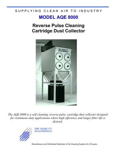 Reverse Pulse Cleaning Cartridge Dust Collector