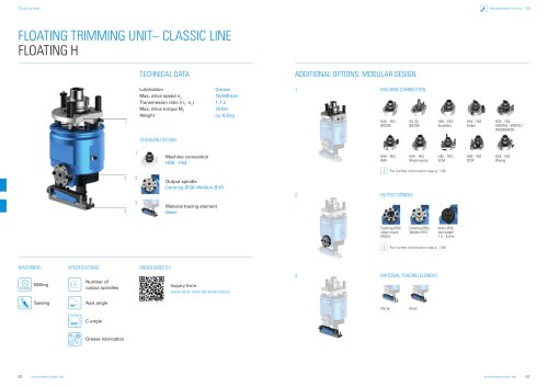 Product sheet: Floating trimming unit FLOATING H