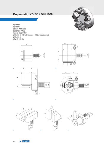 Product sheet: Live tools and static holders for Duplomatic