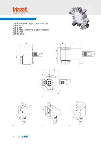 Product sheet: Live tools and static holders for Mazak