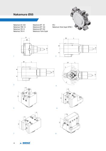 Product sheet: Live tools and static holders for Nakamura