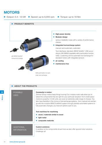 Product sheet: Motors