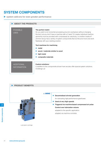 Product sheet: System Components